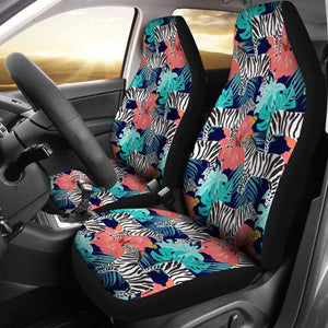 Hawaii Zebra Tropical Hibiscus Car Seat Covers 232125 - YourCarButBetter