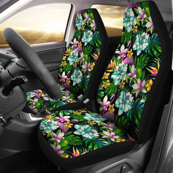 Hawaiian Animals And Tropical Flowers Car Seat Cover Amazing 105905 - YourCarButBetter