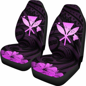 Hawaiian Kanaka Car Seat Covers Hibiscus Polynesian Love Pink 232125 - YourCarButBetter