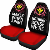 (Hawaiian) Kanaka Maoli Car Seat Covers Couple Valentine Nothing Make Sense 105905 - YourCarButBetter