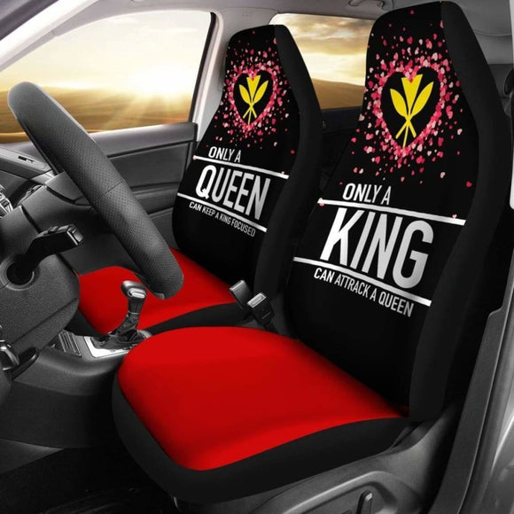(Hawaiian) Kanaka Maoli Car Seat Covers Couple Valentine Nothing Make Sense 105905 - YourCarButBetter