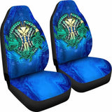 Hawaiian Kanaka Maoli Car Seat Covers Polynesian Turtle Swirls Blue Awesome 091114 - YourCarButBetter