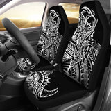 Hawaiian Polynesian Hammerhead Shark Tattoo Car Seat Covers 211405 - YourCarButBetter