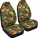 Hawaiian Seamless Tropical Flower Plant And Leaf Pattern Car Seat Cover Amazing 105905 - YourCarButBetter