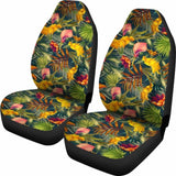 Hawaiian Seamless Tropical Flower Plant And Leaf Pattern Car Seat Cover Amazing 105905 - YourCarButBetter