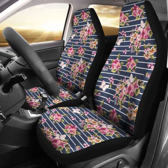 Hawaiian Tropical Butterfly Pink Car Seat Cover Amazing 105905 - YourCarButBetter