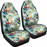 Hawaiian Tropical Flower Plant And Leaf Pattern Car Seat Cover Amazing 105905 - YourCarButBetter