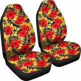 Hawaiian Tropical Flowers And Palm Leaves Car Seat Cover - 174914 - YourCarButBetter