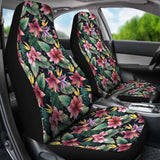 Hawaiian Tropical Flowers Palm And Leaves Car Seat Cover - 174914 - YourCarButBetter