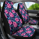 Hawaiian Tropical Flowers With Hummingbirds Palm Leaves Car Seat Cover - 174914 - YourCarButBetter
