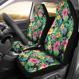 Hawaiian Tropical Hibiscus Banana Leafs Car Seat Cover - 232125 - YourCarButBetter