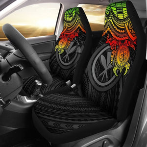 Hawaiicar Seat Covers Polynesian Kanaka Maoli Reggae Turtle Hibiscus 103131 - YourCarButBetter