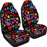 Heart Love Peace Car Seat Covers | Give Your Car A Makeover! 105905 - YourCarButBetter