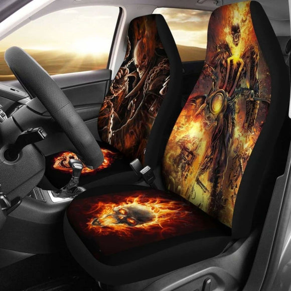 Heaven’S On Fire Robbie Reyes Ghost Rider Car Seat Covers 094209 - YourCarButBetter