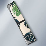 Heliconia Flowers Palm And Monstera Leaves Car Auto Sun Shades 182102 - YourCarButBetter