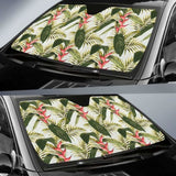 Heliconia Pattern Car Auto Sun Shades 182102 - YourCarButBetter