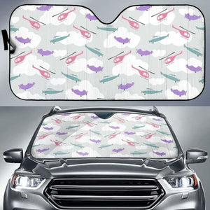 Helicopter Plane Pattern Car Auto Sun Shades 460402 - YourCarButBetter