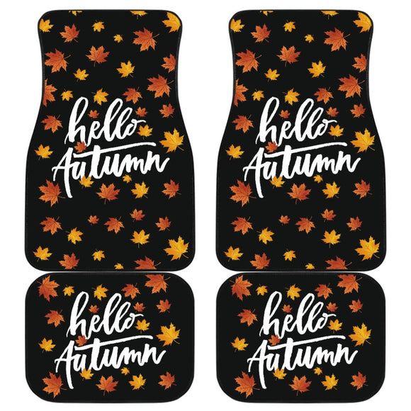 Hello Autumn Car Floor Mats 210205 - YourCarButBetter