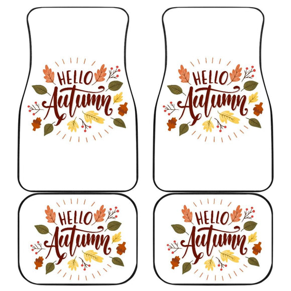 Hello Autumn Car Floor Mats Decoration 210205 - YourCarButBetter