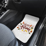 Hello Autumn Car Floor Mats Decoration 210205 - YourCarButBetter