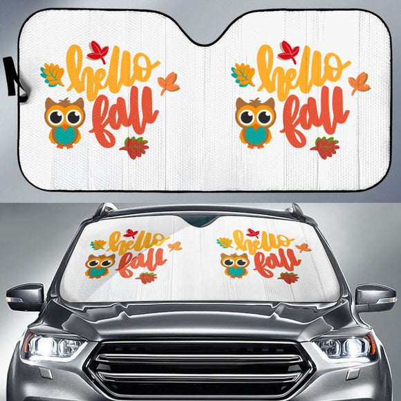 Hello Fall Amazing Gift Ideas Autumn Car Auto Sun Shades 212001 - YourCarButBetter