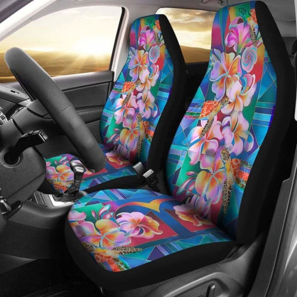 Hibiscus And Turtle Car Seat Covers - New 091114 - YourCarButBetter