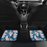 Hibiscus Pattern Print Design 02 Front And Back Car Mats 232125 - YourCarButBetter