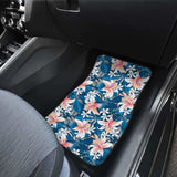 Hibiscus Pattern Print Design 02 Front And Back Car Mats 232125 - YourCarButBetter