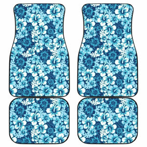 Hibiscus Pattern Print Design 03 Front And Back Car Mats 232125 - YourCarButBetter