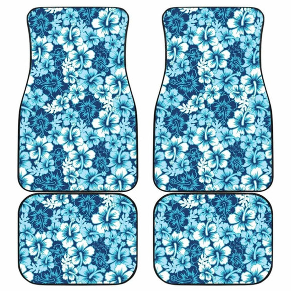 Hibiscus Pattern Print Design 03 Front And Back Car Mats 232125 - YourCarButBetter