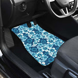 Hibiscus Pattern Print Design 03 Front And Back Car Mats 232125 - YourCarButBetter