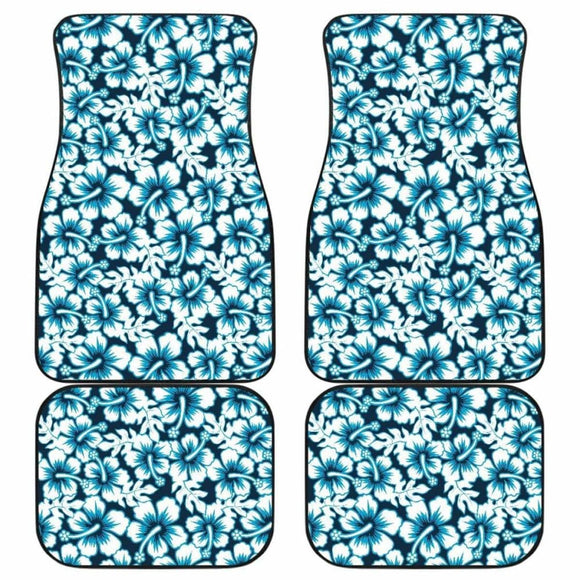 Hibiscus Pattern Print Design 04 Front And Back Car Mats 232125 - YourCarButBetter