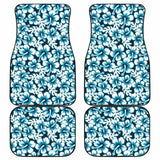 Hibiscus Pattern Print Design 04 Front And Back Car Mats 232125 - YourCarButBetter