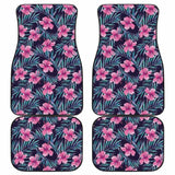 Hibiscus Pattern Print Design 05 Front And Back Car Mats 232125 - YourCarButBetter