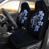 Hibiscus Plumeria Mix Polynesian Blue Turtle Car Seat Covers - New - Awesome 091114 - YourCarButBetter