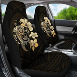 Hibiscus Plumeria Mix Polynesian Gold Turtle Car Seat Covers - New - Awesome 091114 - YourCarButBetter