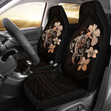 Hibiscus Plumeria Mix Polynesian Orange Turtle Car Seat Covers - New - Awesome 091114 - YourCarButBetter