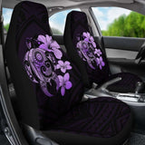 Hibiscus Plumeria Mix Polynesian Violet Turtle Car Seat Covers - New - Awesome 091114 - YourCarButBetter