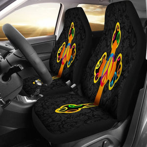 Hippie Love And Peace Car Seat Covers 101819 - YourCarButBetter