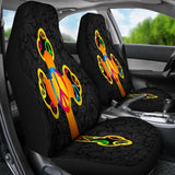 Hippie Love And Peace Car Seat Covers 101819 - YourCarButBetter