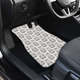 Hippopotamus Pattern Print Design 05 Front And Back Car Mats 105905 - YourCarButBetter