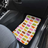 Hippopotamus Pattern Print Design Front And Back Car Mats 105905 - YourCarButBetter