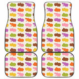 Hippopotamus Pattern Print Design Front And Back Car Mats 105905 - YourCarButBetter