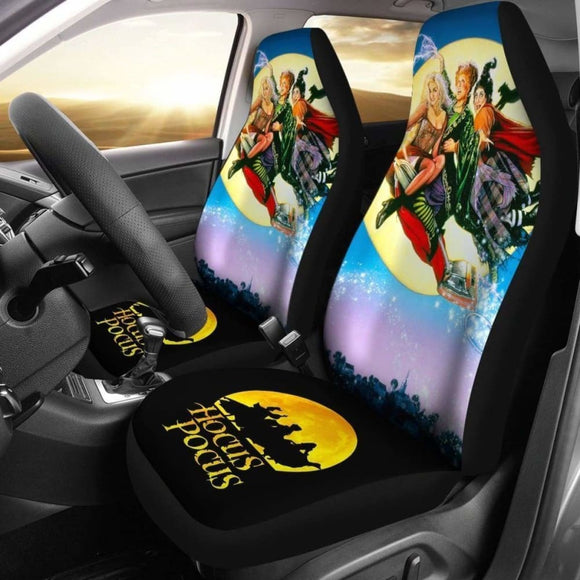 Hocus Pocus Flying Broomstick Car Seat Covers 094209 - YourCarButBetter