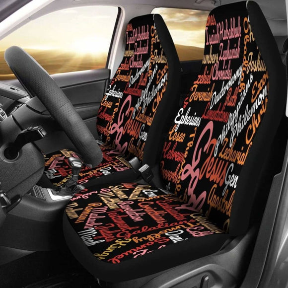 Holy Bible Books Black Car Seat Covers 04 195016 - YourCarButBetter