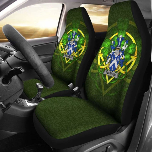 Holywood Ireland Car Seat Cover Celtic Shamrock (Set Of Two) 154230 - YourCarButBetter