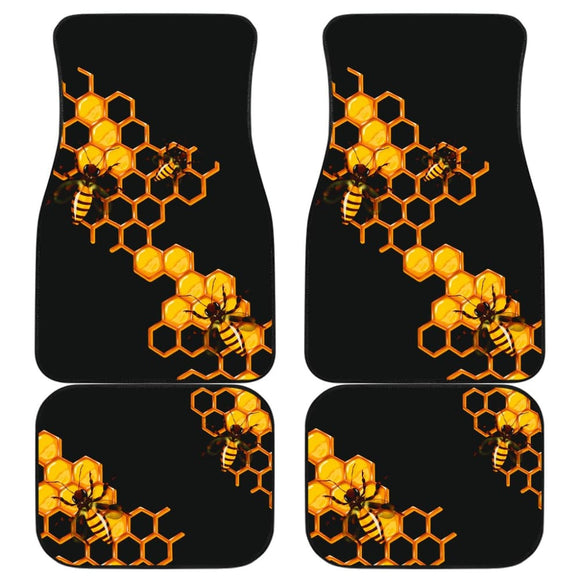 Honey Bee Car Floor Mats 210205 - YourCarButBetter