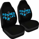 Hooked For Life Fishing Car Seat Covers 113208 - YourCarButBetter