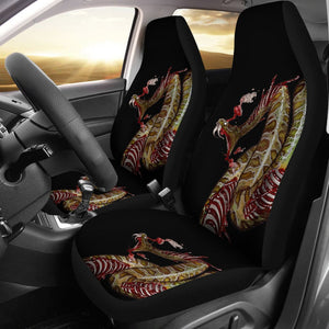 Horror Deadly Zombie Snake Car Seat Covers 211301 - YourCarButBetter