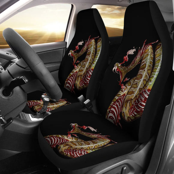 Horror Deadly Zombie Snake Car Seat Covers 211301 - YourCarButBetter
